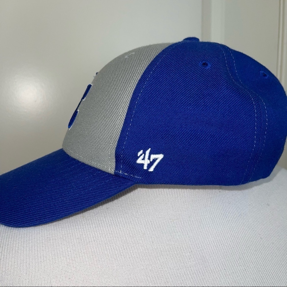 Kansas City Royals Franchise Two Tone Gray 47 Brand Adjustable Hat - Picture 4 of 10